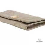 Christian Dior Diorama gold bronze leather wallet on chain, view 4