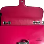 Gucci Dollar pinkish red polished calfskin Interlocking G chain shoulder bag, view 9