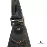 Bally black leather satchel handbag, view 13