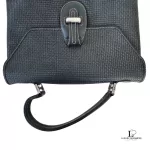 Bally black leather satchel handbag, view 29