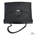 Bally black leather satchel handbag, view 28