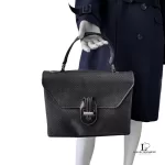 Bally black leather satchel handbag, view 30