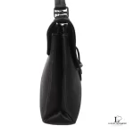 Bally black leather satchel handbag, view 8