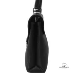 Bally black leather satchel handbag, view 9
