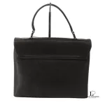 Bally black leather satchel handbag, view 11