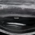 Bally black leather satchel handbag, view 23
