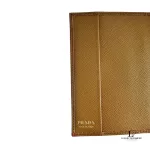 Prada Saffiano cannella tan leather passport holder, view 7