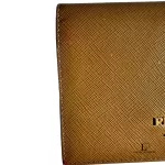 Prada Saffiano cannella tan leather passport holder, view 13