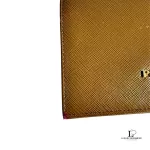 Prada Saffiano cannella tan leather passport holder, view 11