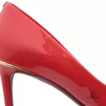 Louis Vuitton red patent leather heeled pumps, size 38, view 8