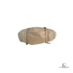 Prada large beige soft leather bowler-style tote bag, view 3