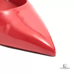 Louis Vuitton red patent leather heeled pumps, size 38, view 13