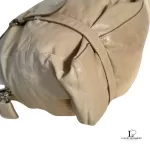 Prada large beige soft leather bowler-style tote bag, view 14