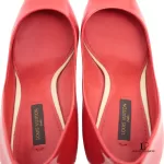 Louis Vuitton red patent leather heeled pumps, size 38, view 15