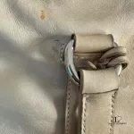 Prada large beige soft leather bowler-style tote bag, view 26