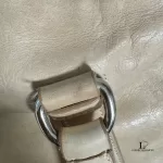 Prada large beige soft leather bowler-style tote bag, view 27
