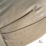 Prada large beige soft leather bowler-style tote bag, view 29