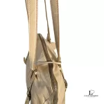 Prada large beige soft leather bowler-style tote bag, view 22