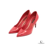 Louis Vuitton red patent leather heeled pumps, size 38, view 2