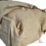 Prada large beige soft leather bowler-style tote bag, view 7