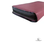 Anna Sui pink puce leather long zip wallet, view 17