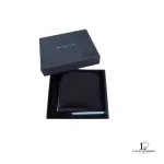 Bvlgari black smooth leather men's bifold wallet, view 4