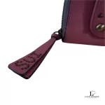 Anna Sui pink puce leather long zip wallet, view 19