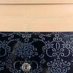 Anna Sui midnight blue patent leather rose-stamped flap wallet, view 20