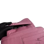 Anna Sui pink puce leather long zip wallet, view 10