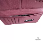 Anna Sui pink puce leather long zip wallet, view 8