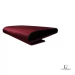 Prada maroon Tessuto nylon trifold medium wallet with logo plaque, view 5