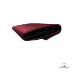 Prada maroon Tessuto nylon trifold medium wallet with logo plaque, view 8