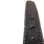 Gucci black Guccissima leather belt with gold buckle, size 85, view 12
