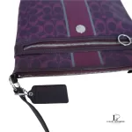 Coach plum monogram PVC crossbody bag, view 9