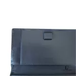 Coach black monogram bifold check wallet, view 11