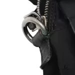 Prada ruffle bauletto black Tessuto nylon and leather bag, view 21