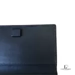 Coach black monogram bifold check wallet, view 13