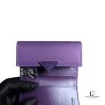 Prada Portachiavi 6 Ganci malva Tessuto and enamel leather key holder, view 9