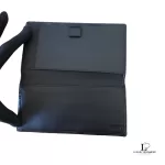Coach black monogram bifold check wallet, view 15
