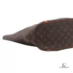 Louis Vuitton Monogram Sac Shopping tote bag with vachetta handles, view 11