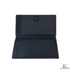 Coach black monogram bifold check wallet, view 14