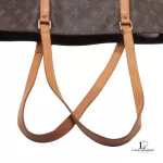 Louis Vuitton Monogram Sac Shopping tote bag with vachetta handles, view 10