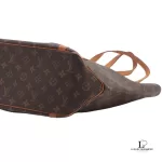 Louis Vuitton Monogram Sac Shopping tote bag with vachetta handles, view 12