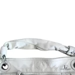 Coach cream soft leather two-way tote bag with removable strap, view 15
