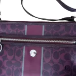 Coach plum monogram PVC crossbody bag, view 8