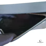 Louis Vuitton Taiga black leather flap-type long wallet, view 6