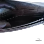 Louis Vuitton Taiga black leather flap-type long wallet, view 10