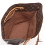 Louis Vuitton Monogram Sac Shopping tote bag with vachetta handles, view 8