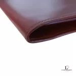 Salvatore Ferragamo maroon leather clutch bag, view 7