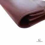 Salvatore Ferragamo maroon leather clutch bag, view 8